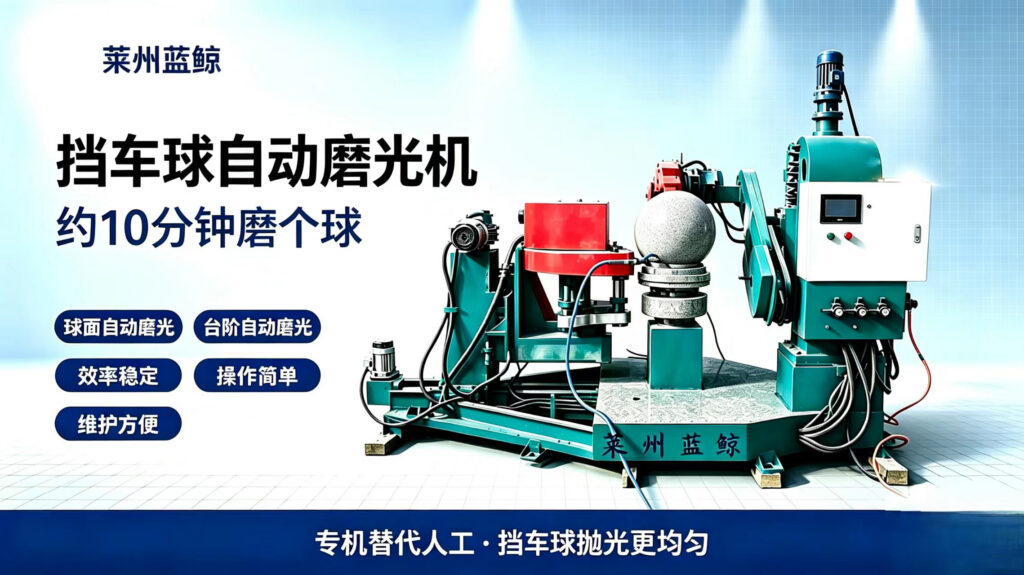 挡车球自动磨光机 · 产品宣传图
